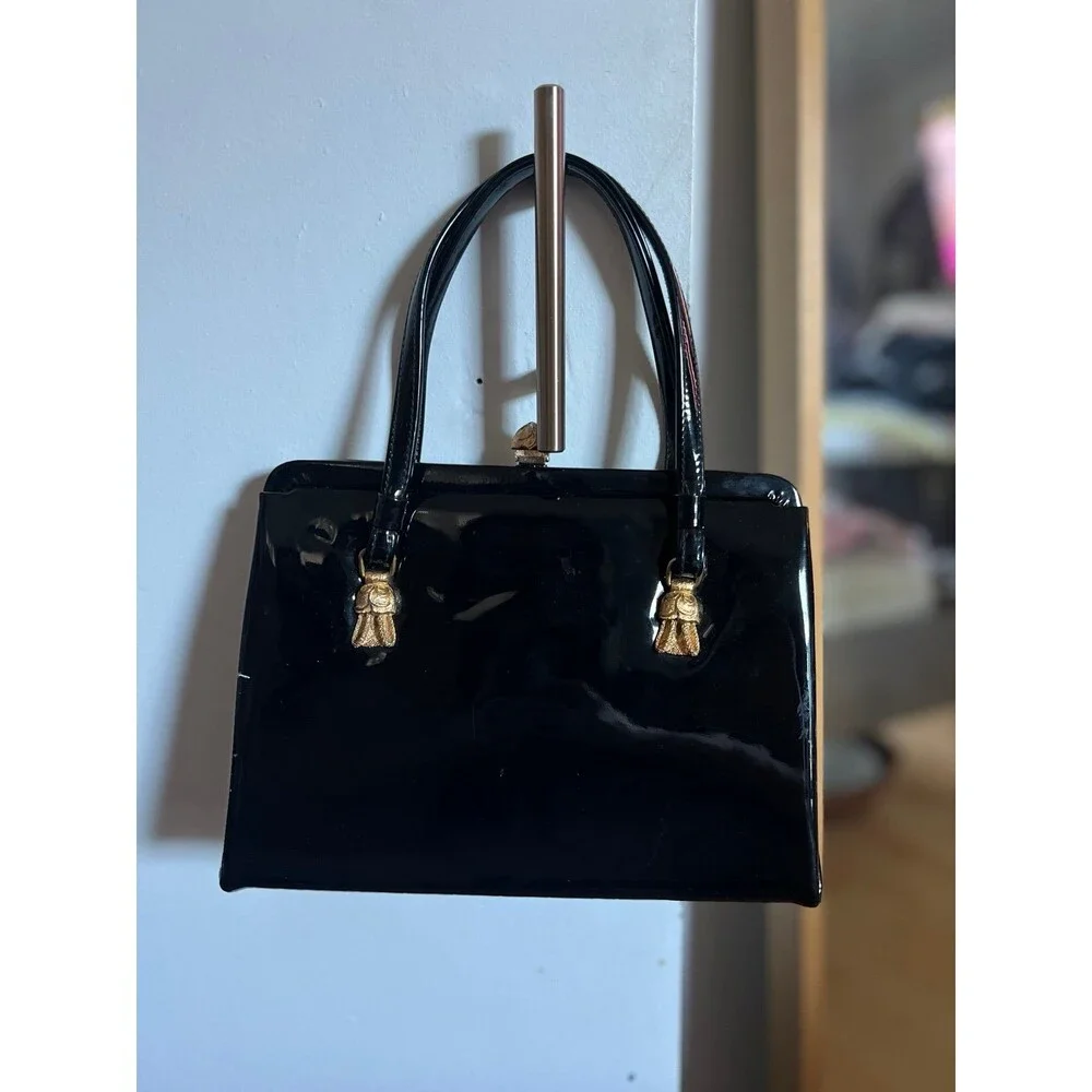 Black hang purse
